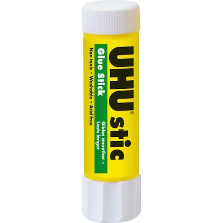 Saunders Glue Stick, Rub-On Adhesive, Washable, 0.29 oz, 24/BX, White PK STD99648